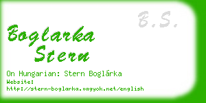 boglarka stern business card